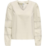 ONLY ONLY Dame Bluse ONLAime Blouse Pumice Stone