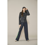 ONLY ONLY Dame Cardigan ONLMella Cardigan Dark Grey Melange Gold Button