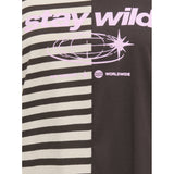ONLY ONLY dame bluse ONLAVA Blouse Black Coffee BIRCH STRIPES/ LIGHT PINK TEXT