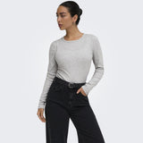 ONLY ONLY dame bluse ONLJILLI Blouse Light Grey Melange
