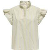ONLY ONLY dame bluse ONLMALOU Restudsalg Pumice Stone CASHMERE BLUE