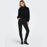 ONLY ONLY dame bukser ONLPOPTRASH-ALYA Pant Black Silver lurex