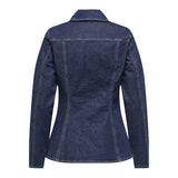 ONLY ONLY dame jakke ONLELLE Jacket Dark Blue Denim Detail RINSE