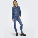 ONLY ONLY dame jakke ONLMIKA Denim Jacket Medium blue denim