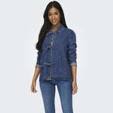 ONLY ONLY dame jakke ONLTHILLE Restudsalg Dark Blue Denim