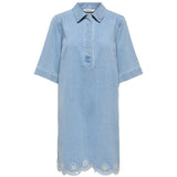 ONLY ONLY dame kjole ONLBELLE Dress Light Blue Denim