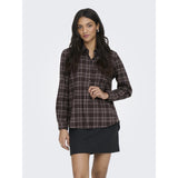 ONLY ONLY dame skjorte ONLWREN Shirt Black Checked forge