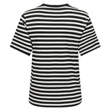 ONLY ONLY dame t-shirt ONLLIVINA Top Black Cloud dancer cherry emb chest
