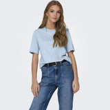 ONLY ONLY dame t-shirt ONLONLY T-shirt Cashmere Blue