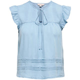 ONLY ONLY dame top ONLCHARIS Top Light Blue Denim