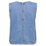 ONLY ONLY dame top ONLDORSI Top Light Blue Denim