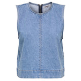ONLY ONLY dame top ONLDORSI Top Light Blue Denim