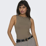 ONLY ONLY dame top ONLEA Top Walnut