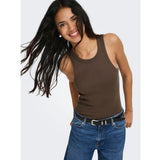 ONLY ONLY dame top ONLMADISON Tanktop Chocolate Martini Heart