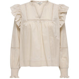ONLY Only dame bluse ONLIDRIS Blouse Chateau Gray
