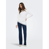 ONLY Only dame bluse ONLLIVE Blouse Cloud Dancer Dtm lace