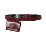 PIECES PCFIA dame bælte PCFIA Belts Rhubarb silver