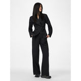 PIECES PIECES DAME BUKSER PCFALKA Pant Black White Pinstripe