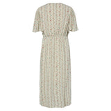 PIECES PIECES DAME KJOLE PCTAITLYN Dress Birch Striped Flower