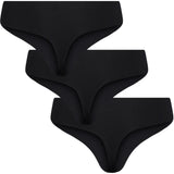 PIECES PIECES dame 3-pack thong PCNAMEE Underwear Black