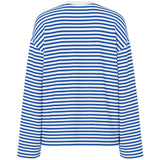 PIECES PIECES dame Bluse PCSADIE Blouse Cloud Dancer NAUTICAL BLUE