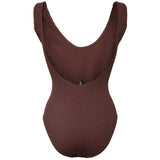 PIECES PIECES dame badedragt PCKENNA Swimwear Deep Mahogany