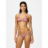 PIECES PIECES dame bikini PCADA Restudsalg Rose Shadow A multi color jacquard pattern