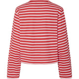 PIECES PIECES dame bluse PCFIONA Blouse High Risk Red Bright White