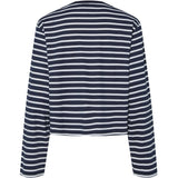 PIECES PIECES dame bluse PCFIONA Blouse Maritime Blue Bright White