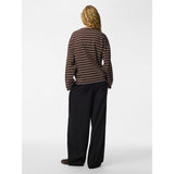 PIECES PIECES dame bluse PCSADIE Blouse Hot Fudge CLOUD DANCER