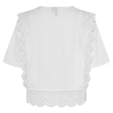 PIECES PIECES dame bluse PCSIMINA Blouse Cloud Dancer