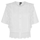 PIECES PIECES dame bluse PCSIMINA Blouse Cloud Dancer