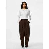 PIECES PIECES dame bukser PCBOSELLA Pant Hot Fudge