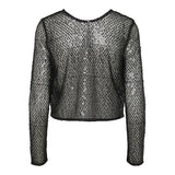 PIECES PIECES dame cardigan PCRISSI Cardigan Black Black sequins