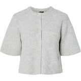 PIECES PIECES dame cardigan PCSILLY Cardigan Light Grey Melange