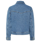 PIECES PIECES dame jakke PCELMA Jacket Medium blue denim