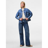 PIECES PIECES dame jakke PCELMA Jacket Medium blue denim