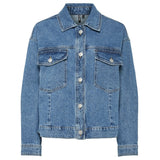 PIECES PIECES dame jakke PCELMA Jacket Medium blue denim