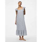 PIECES PIECES dame kjole PCAPIA Restudsalg Nautical Blue Stripes Bright white