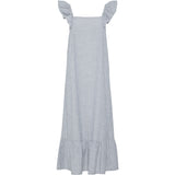 PIECES PIECES dame kjole PCAPIA Restudsalg Nautical Blue Stripes Bright white