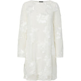 PIECES PIECES dame kjole PCEVA Dress Cloud Dancer