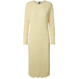 PIECES PIECES dame kjole PCFLORA Dress French Vanilla FLOWER