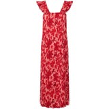 PIECES PIECES dame kjole PCFLORA Dress Adrenaline Rush Red tone flowers