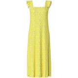 PIECES PIECES dame kjole PCFLORA Dress Pale Banana Small flower