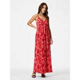 PIECES PIECES dame kjole PCFLORA Dress Adrenaline Rush Red tone flowers