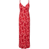 PIECES PIECES dame kjole PCFLORA Dress Adrenaline Rush Red tone flowers