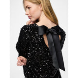 PIECES PIECES dame kjole PCKAM Restudsalg Black Black sequins