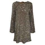 PIECES PIECES dame kjole PCKAM Restudsalg Morel Silver sequins
