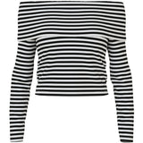 PIECES PIECES dame top PCLAYA Blouse Bright White Black