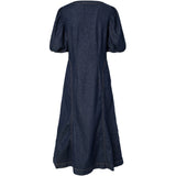 PIECES PIECES dame kjole PCPAM Dress Dark Blue Denim Rinse